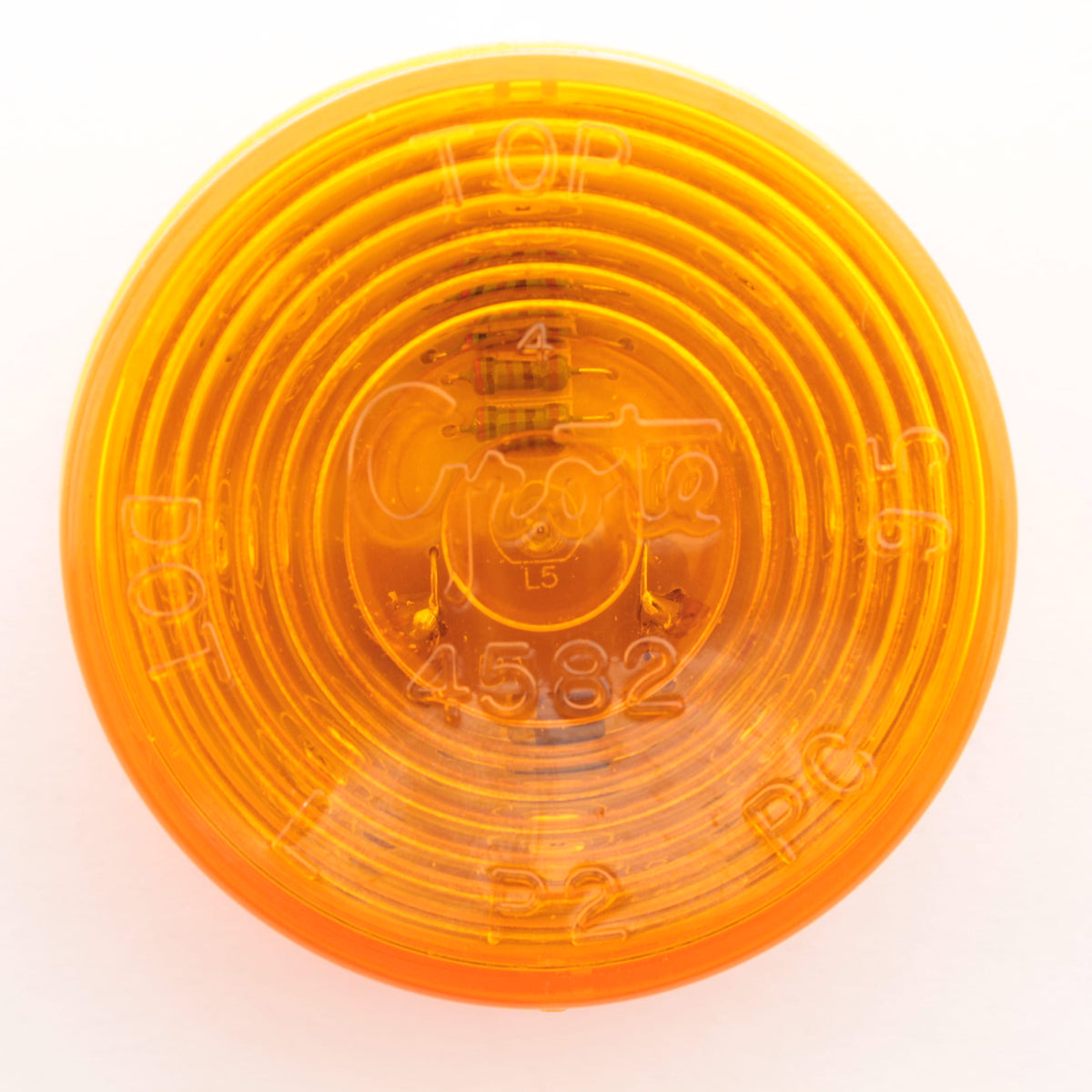 Grote G3003-5 Amber 2" 9-Diode Hi Count LED Clearance Marker Lamp Light PL-10 P2
