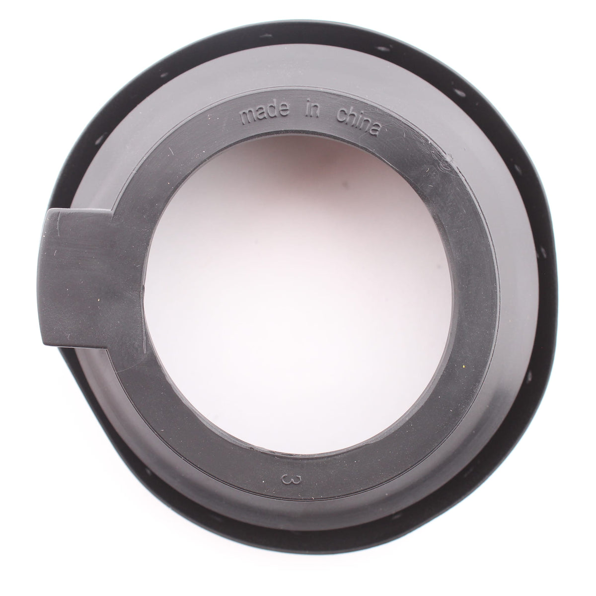 Grote GRM4330B-PG Black 2-1/2" Round PVC Open-Back Mounting Grommet for Trailer