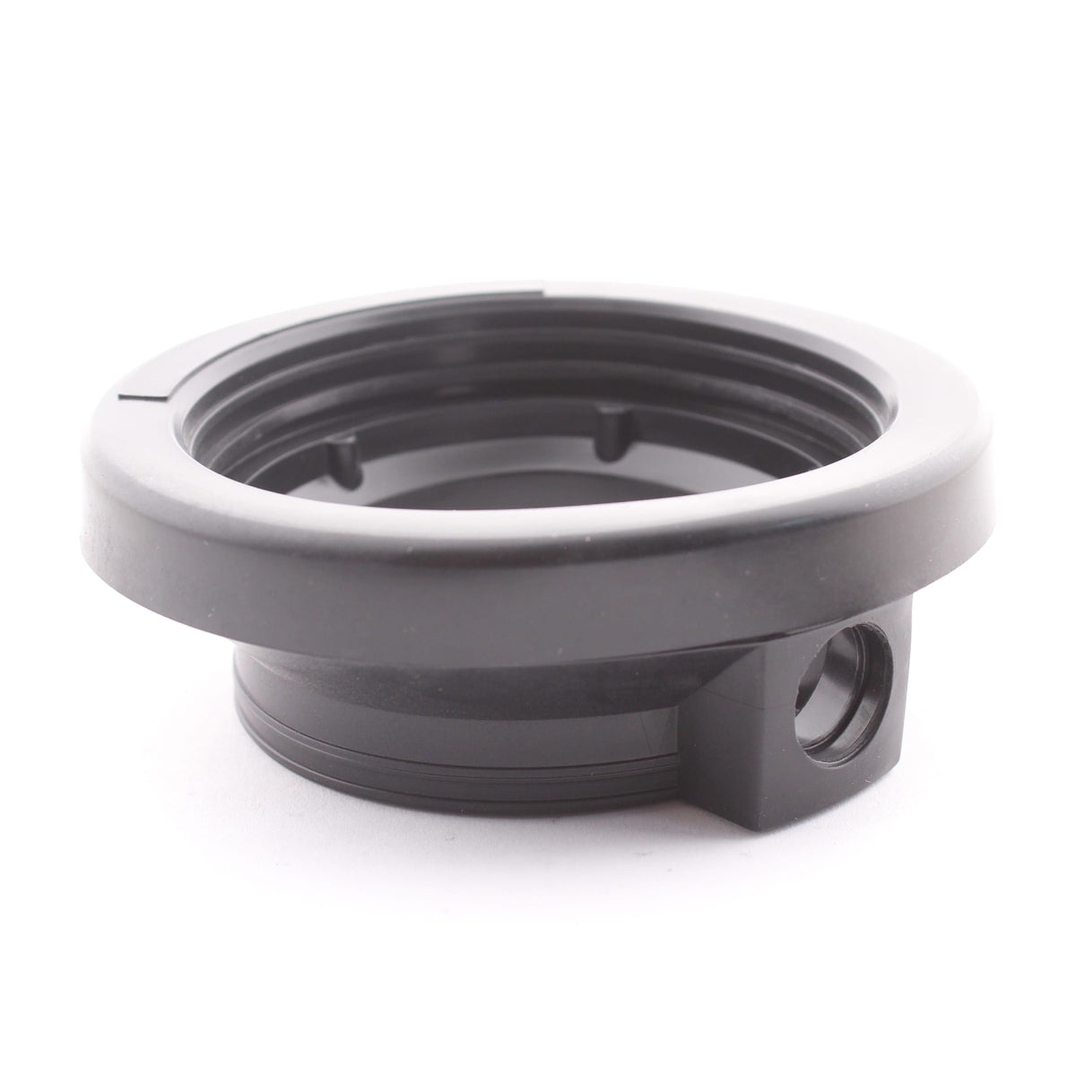 Grote GRM4330B-PG Black 2-1/2" Round PVC Open-Back Mounting Grommet for Trailer
