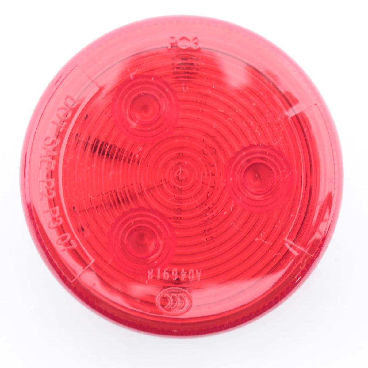 Grote MKR4600R-PG Red 3-Diode LED Round Marker Clearance Lamp 2-1/2" Female Pin