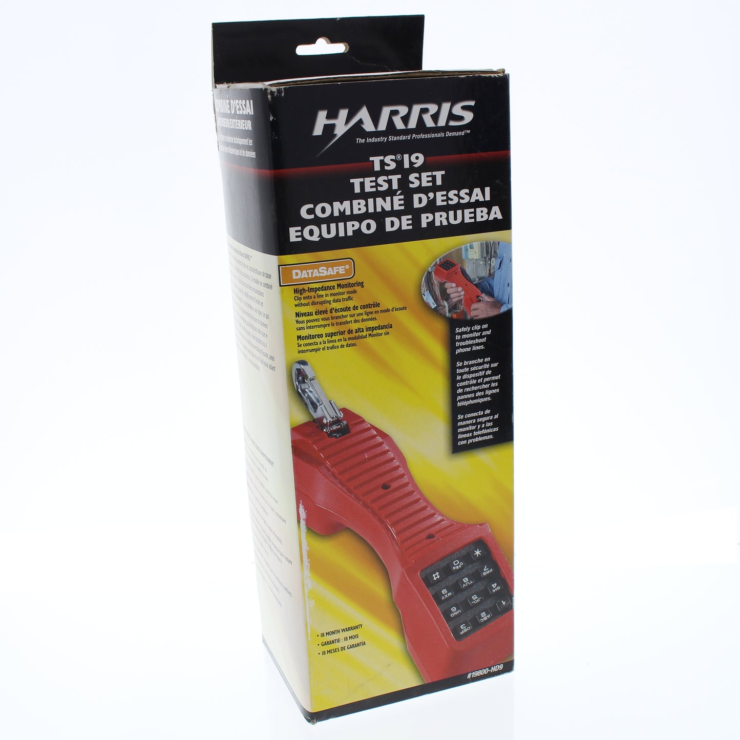 Harris 19800-HD9 Red TS19 Test Lineman Set Phone Rugged Housing