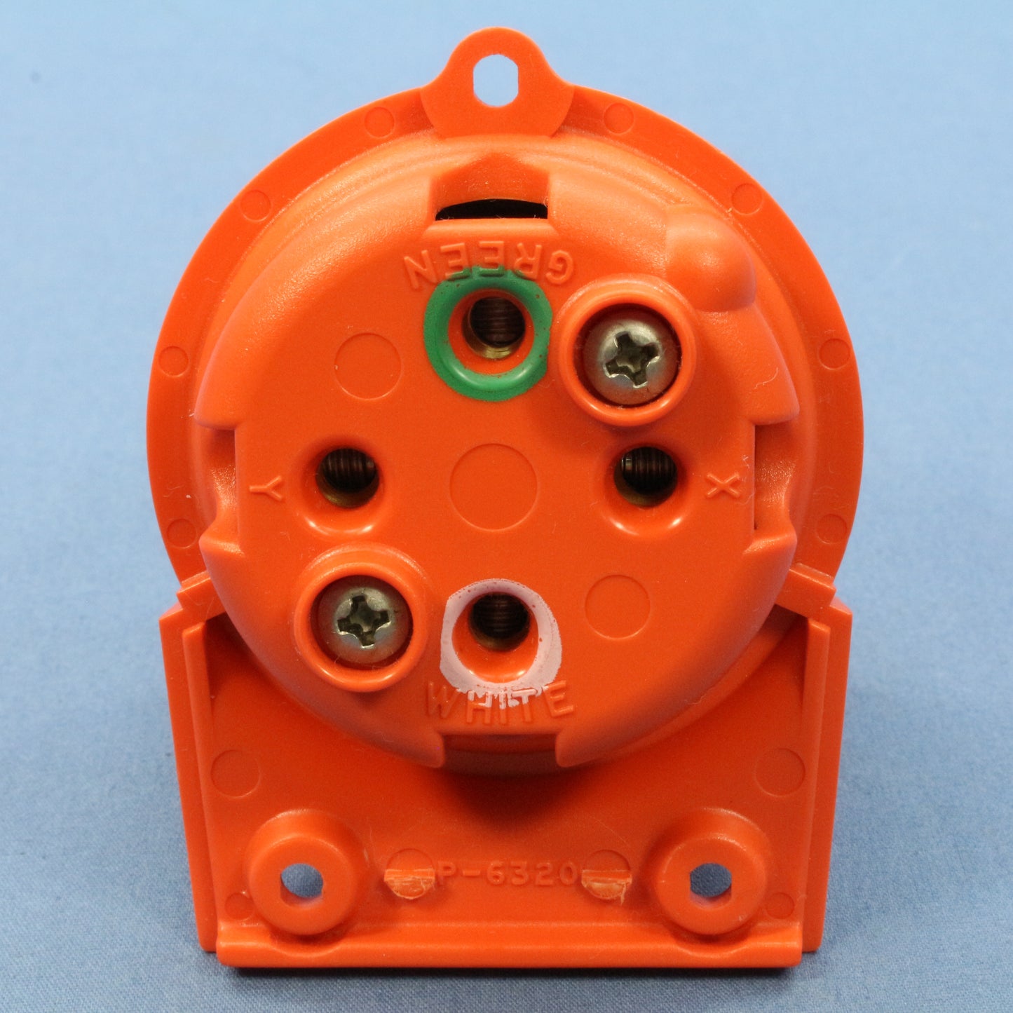 Hubbell L420P12 Angled 90� Pin & Sleeve Orange Male Plug Connector 20A 125/250V