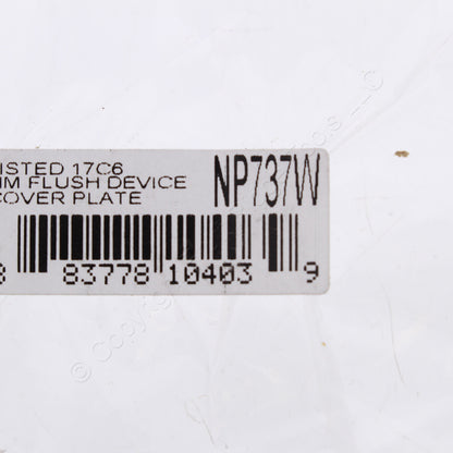 5 Hubbell White Phone Cable Wallplates Cover .625" Hole Box Mount NP737