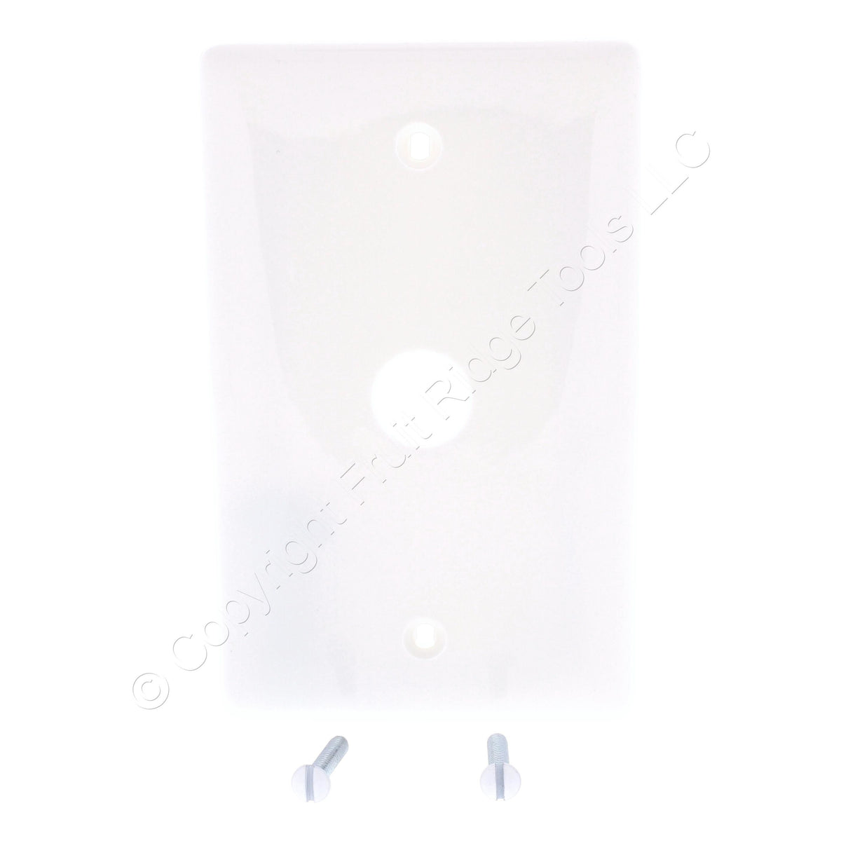 5 Hubbell White Phone Cable Wallplates Cover .625" Hole Box Mount NP737