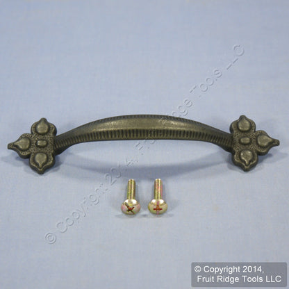 Period Brass Belwith Black Mist Antique 96MM Cabinet Pull
