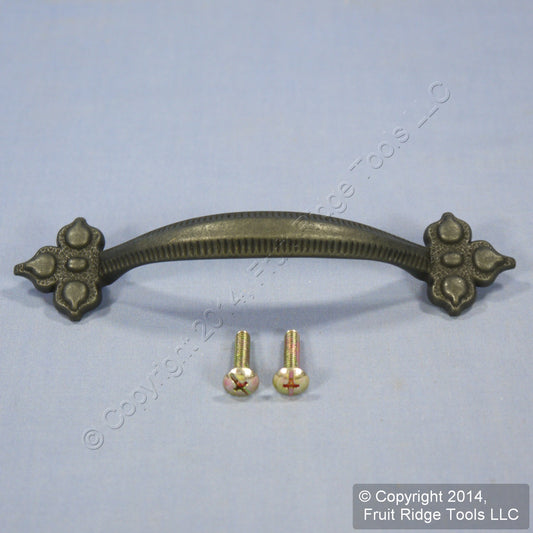 Period Brass Belwith Black Mist Antique 96MM Cabinet Pull