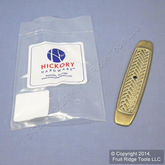 Hickory Hardware Blonde Antique 1" x 5" Backplate P7514-BOA