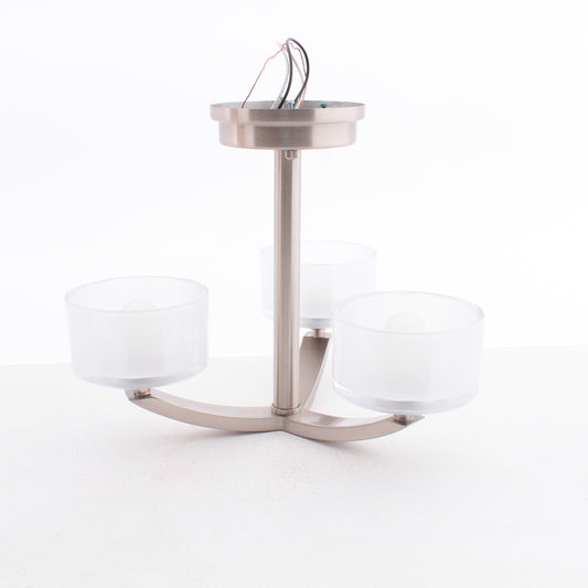 Hinkley 3871BN Transitional Three Light Semi-Flush Mount from Meridian