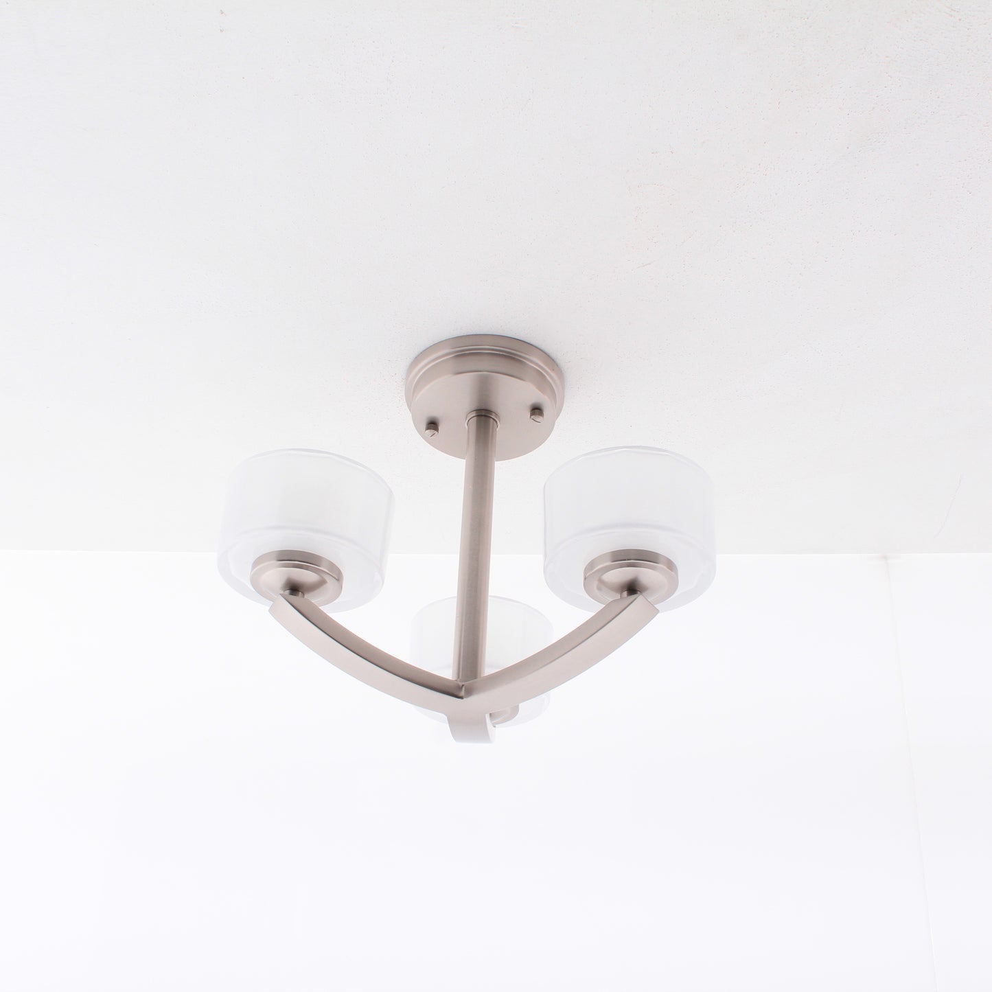 Hinkley 3871BN Transitional Three Light Semi-Flush Mount from Meridian
