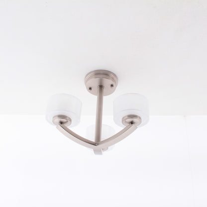 Hinkley 3871BN Transitional Three Light Semi-Flush Mount from Meridian