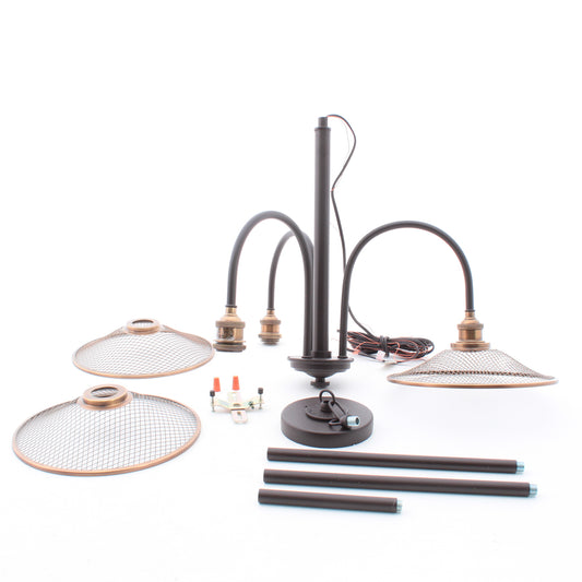 Hinkley Lighting HIN4363KZ Rigby 3LT Chandelier Buckeye Bronze Down Lighting