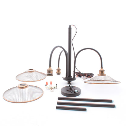 Hinkley Lighting HIN4363KZ Rigby 3LT Chandelier Buckeye Bronze Down Lighting
