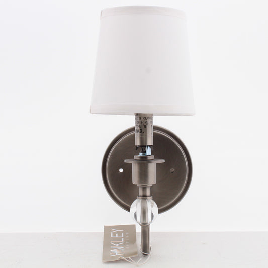 Hinkley Lighting 3650AN Mercer Antique Nickel 7" Tall Wall Sconce