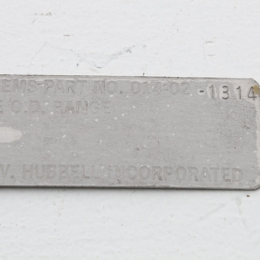 Hubbell Hose Containment Grip Type F16 1.25-1.94" x 3' Fits AN-818 014021314