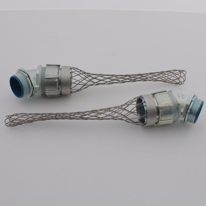 Hubbell 7406094 2" Liquidtight Conduit Connector Fitting w/Mesh 45� Elbow 2-Pack