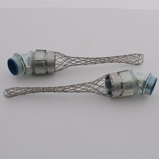 Hubbell 7406094 2" Liquidtight Conduit Connector Fitting w/Mesh 45� Elbow 2-Pack