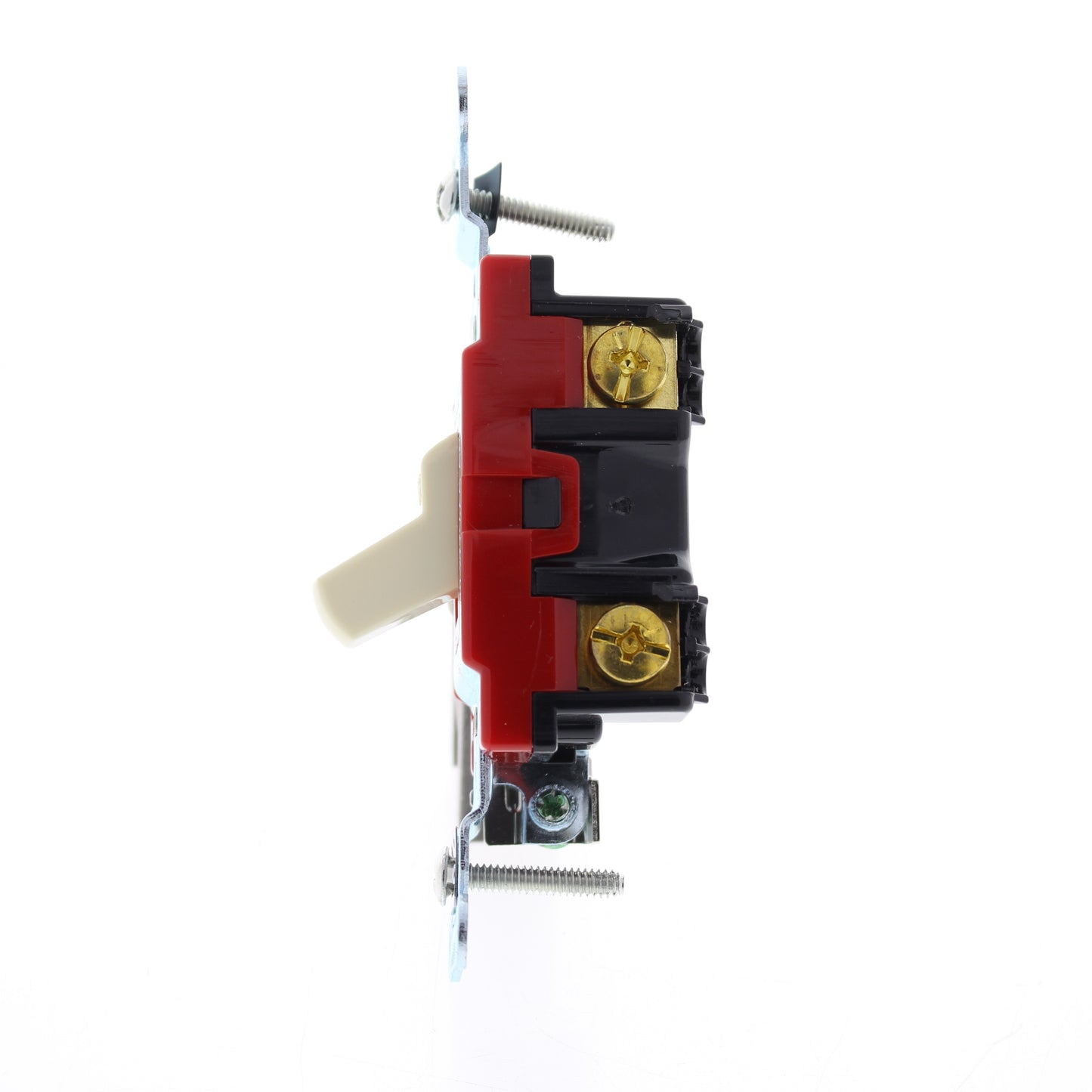 Hubbell Almond Industrial Grade Single Pole Toggle Wall Light Switch 20A 1221AL