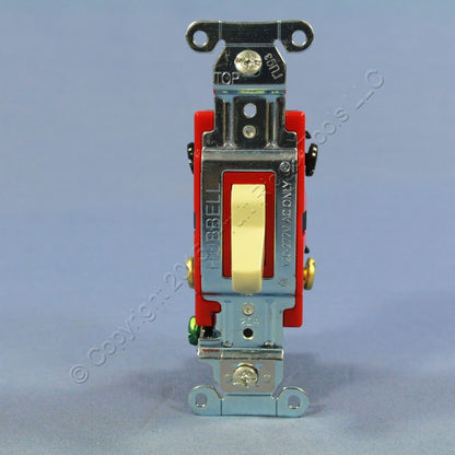 Hubbell Bryant 1224I Ivory Industrial 4-WAY Toggle Light Switch 20A 120/277V