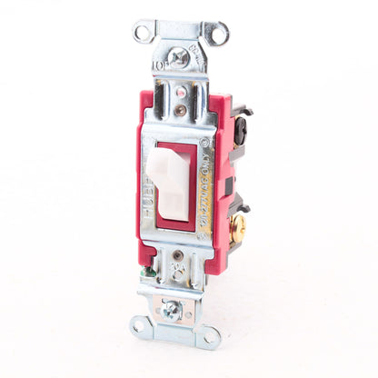 Hubbell Bryant 1224W 4-Way White 20A Toggle Light Switch 20A 120/277V Industrial