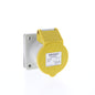 Hubbell 316R4S Yellow Pin & Sleeve IEC 309 Receptacle Splashproof 16A 100/130V