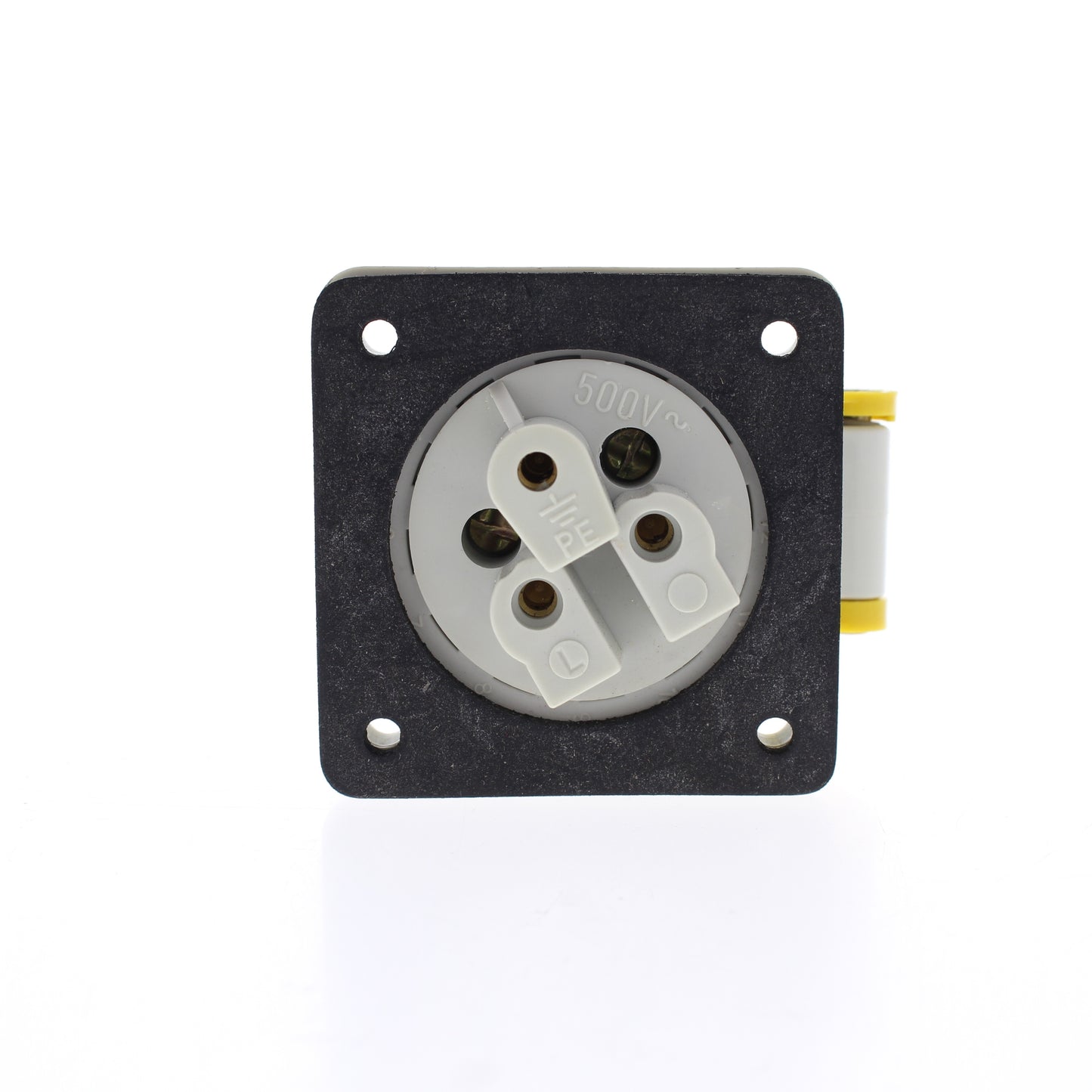 Hubbell 316R4S Yellow Pin & Sleeve IEC 309 Receptacle Splashproof 16A 100/130V