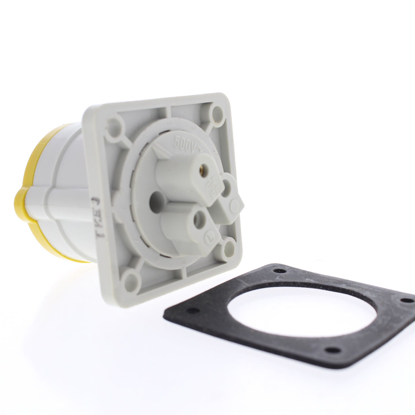 Hubbell 316R4S Yellow Pin & Sleeve IEC 309 Receptacle Splashproof 16A 100/130V