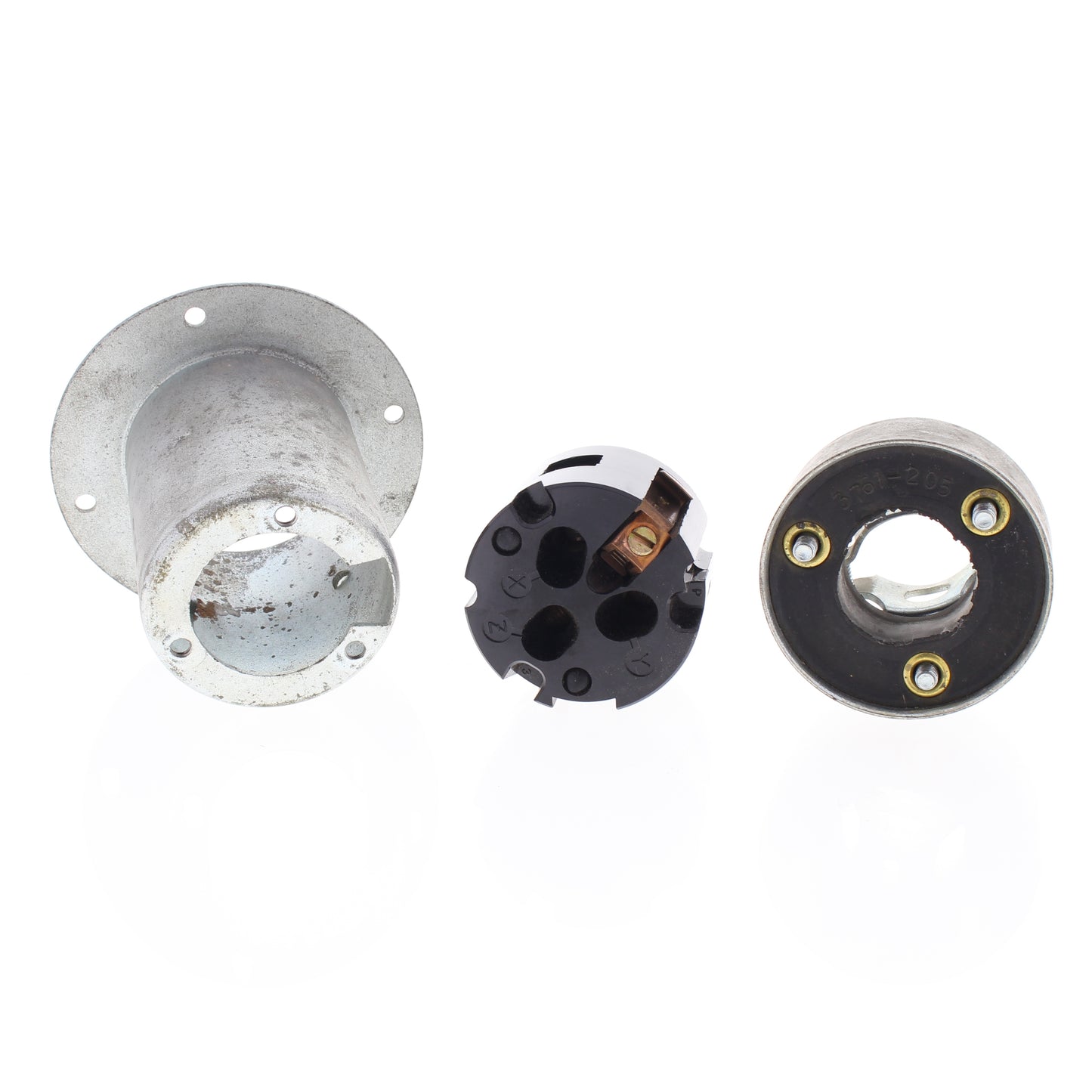 Hubbell Armored Turn Locking Flanged Inlet Non-Nema 50A 250VDC/600VAC 3P4W