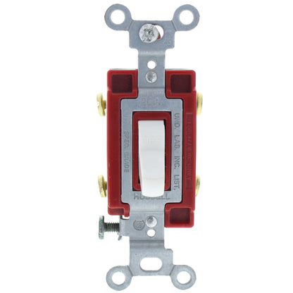 Hubbell 4902W White Industrial Grade Double Pole Toggle Switch 20A 120/277V