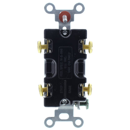 Hubbell 4902W White Industrial Grade Double Pole Toggle Switch 20A 120/277V