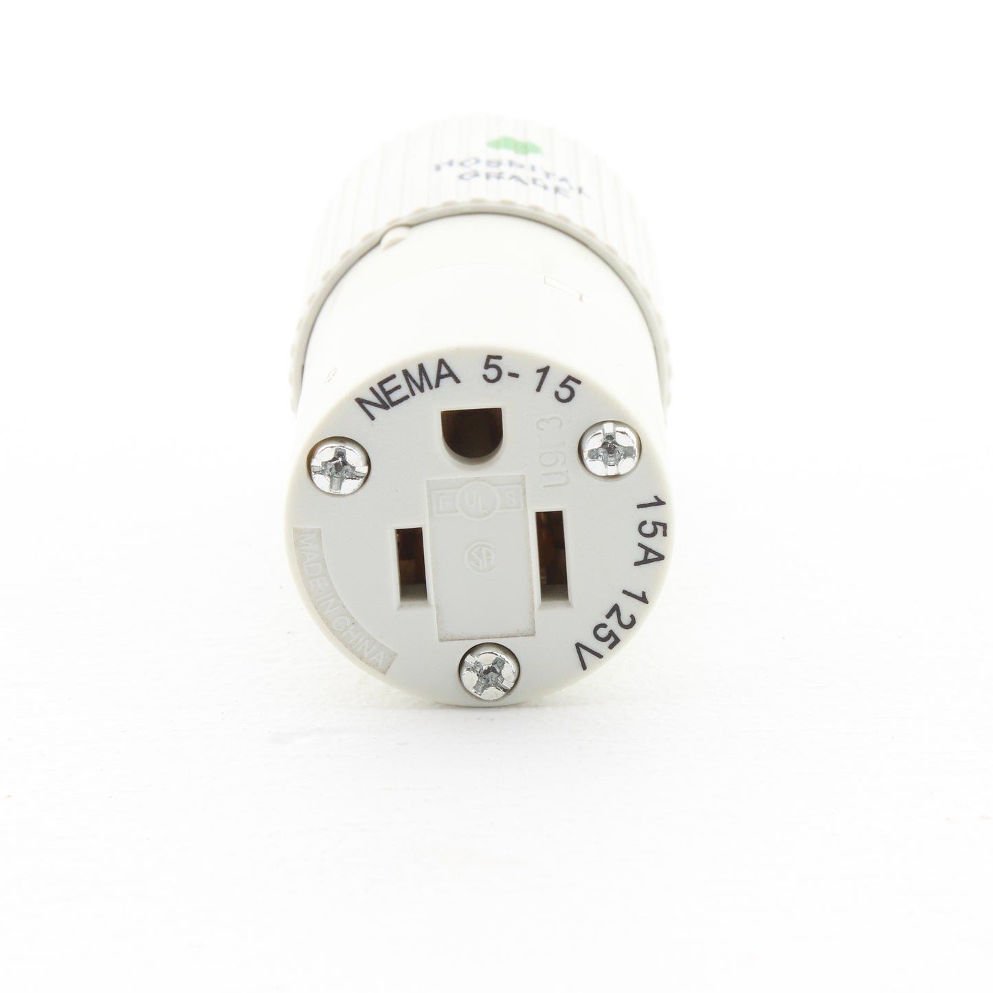 Hubbell Hospital Grade Straight Blade Connector 2P3W Nema 5-15R 15A 125V 515HSC