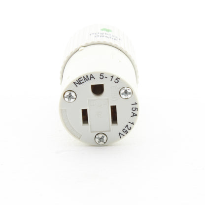Hubbell Hospital Grade Straight Blade Connector 2P3W Nema 5-15R 15A 125V 515HSC