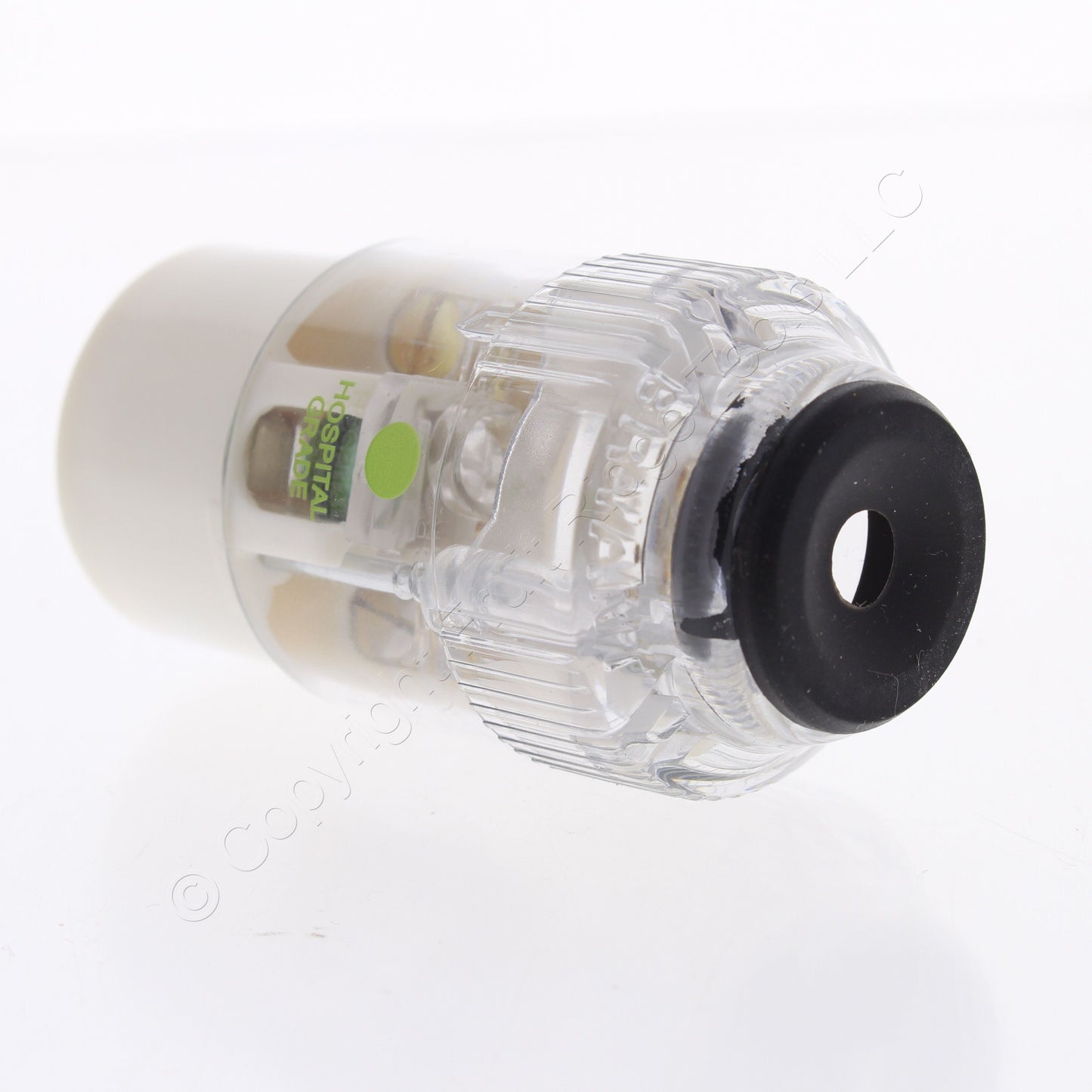 Hubbell Hospital Grade Straight Blade Connector CLEAR! 5-15R 15A 125V 515HSC