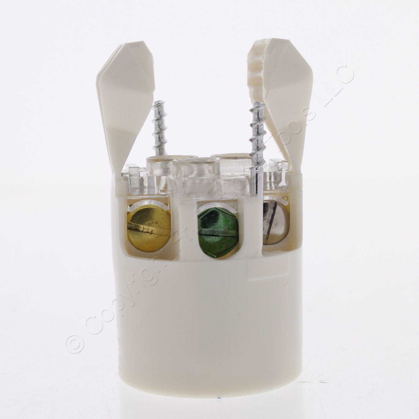 Hubbell Hospital Grade Straight Blade Connector CLEAR! 5-15R 15A 125V 515HSC