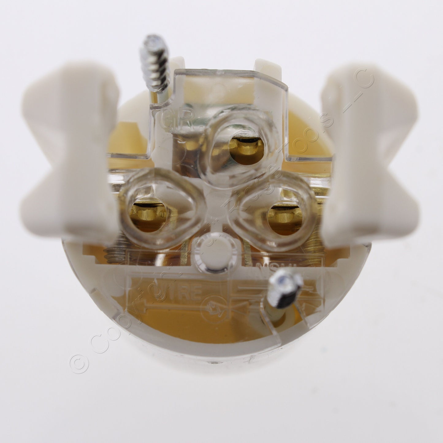 Hubbell Hospital Grade Straight Blade Connector CLEAR! 5-15R 15A 125V 515HSC