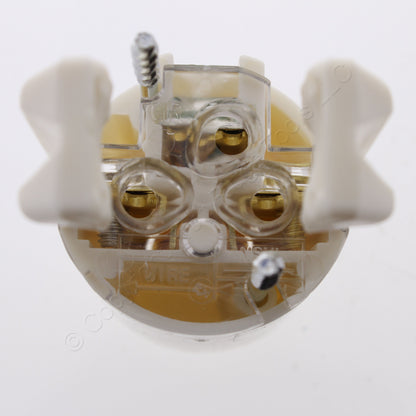 Hubbell Hospital Grade Straight Blade Connector CLEAR! 5-15R 15A 125V 515HSC