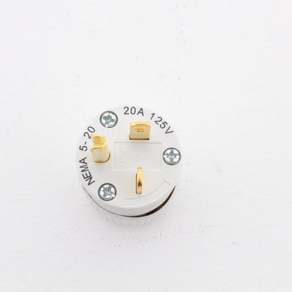 Hubbell Hospital Grade Straight Blade Plug 2P3W Nema 5-20R 20A 125V 520HSP