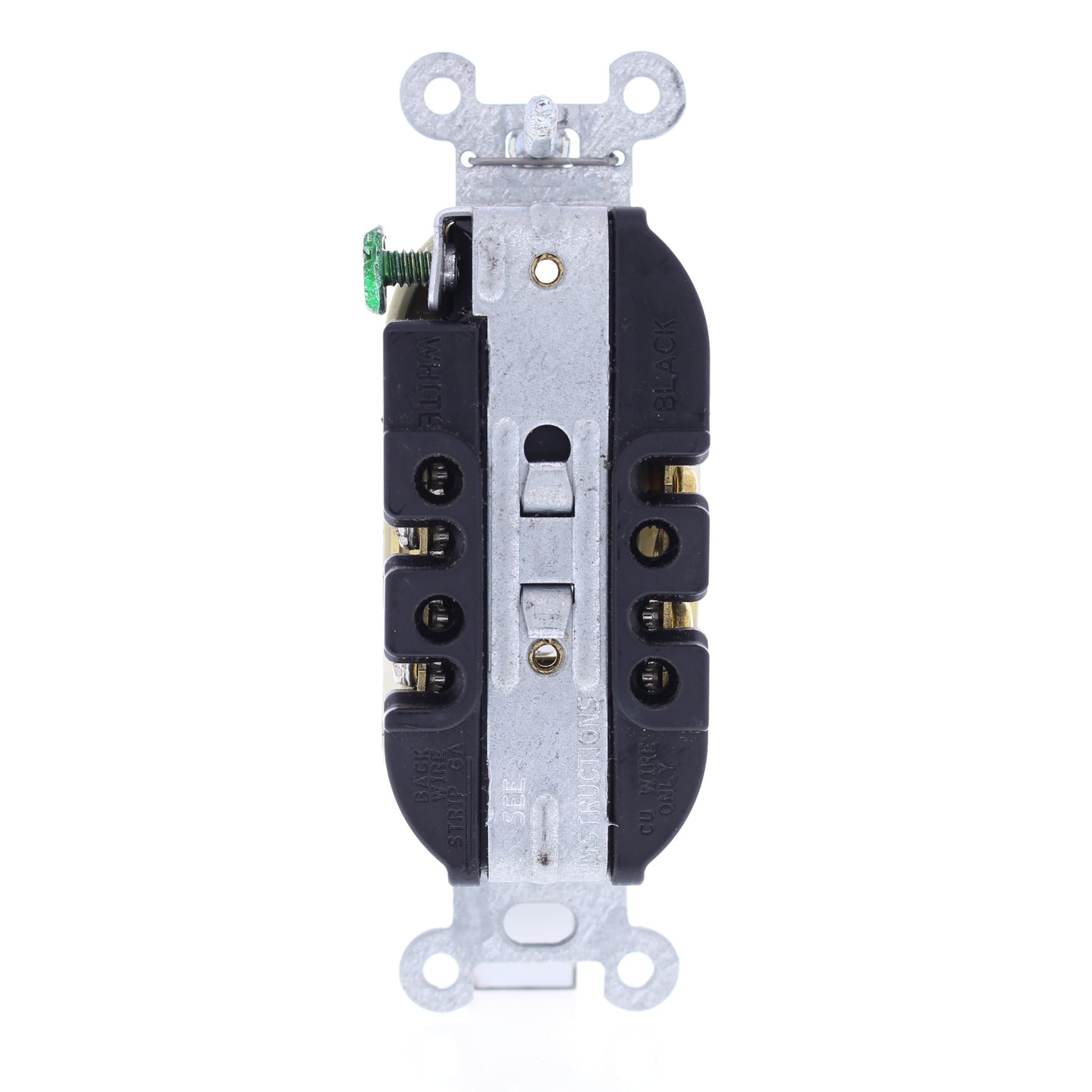 Hubbell Ivory Smooth Face Compact Duplex Receptacle Outlet 5-20R 20A Bulk 5352AI