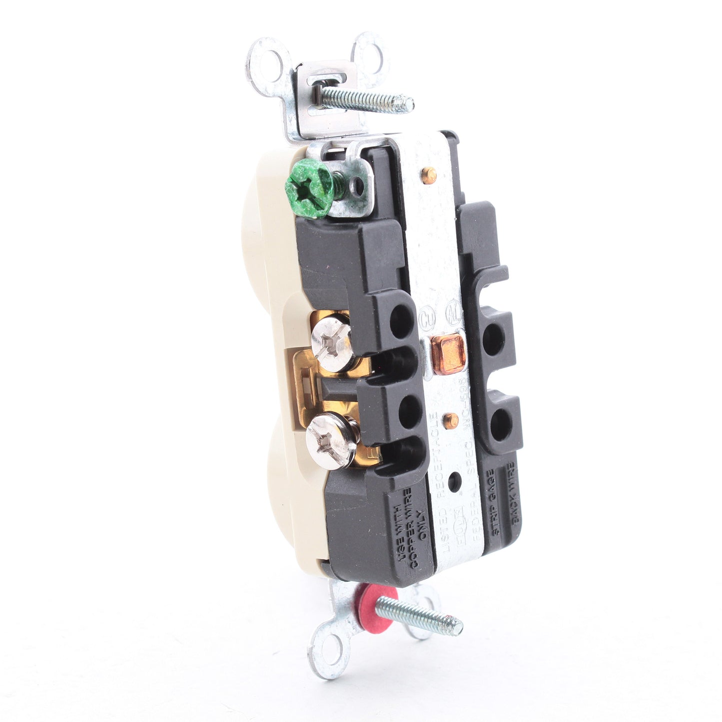 Hubbell 5362I Ivory 20A Duplex Outlet Receptacle Socket 125V 5-20R Industrial