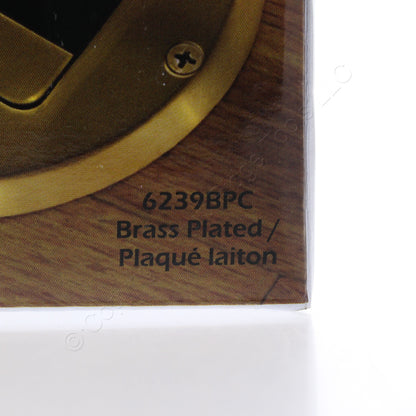 Hubbell Recessed Floor Receptacle Kit 15A Tamper Resistant Outlet Brass 6239BPC