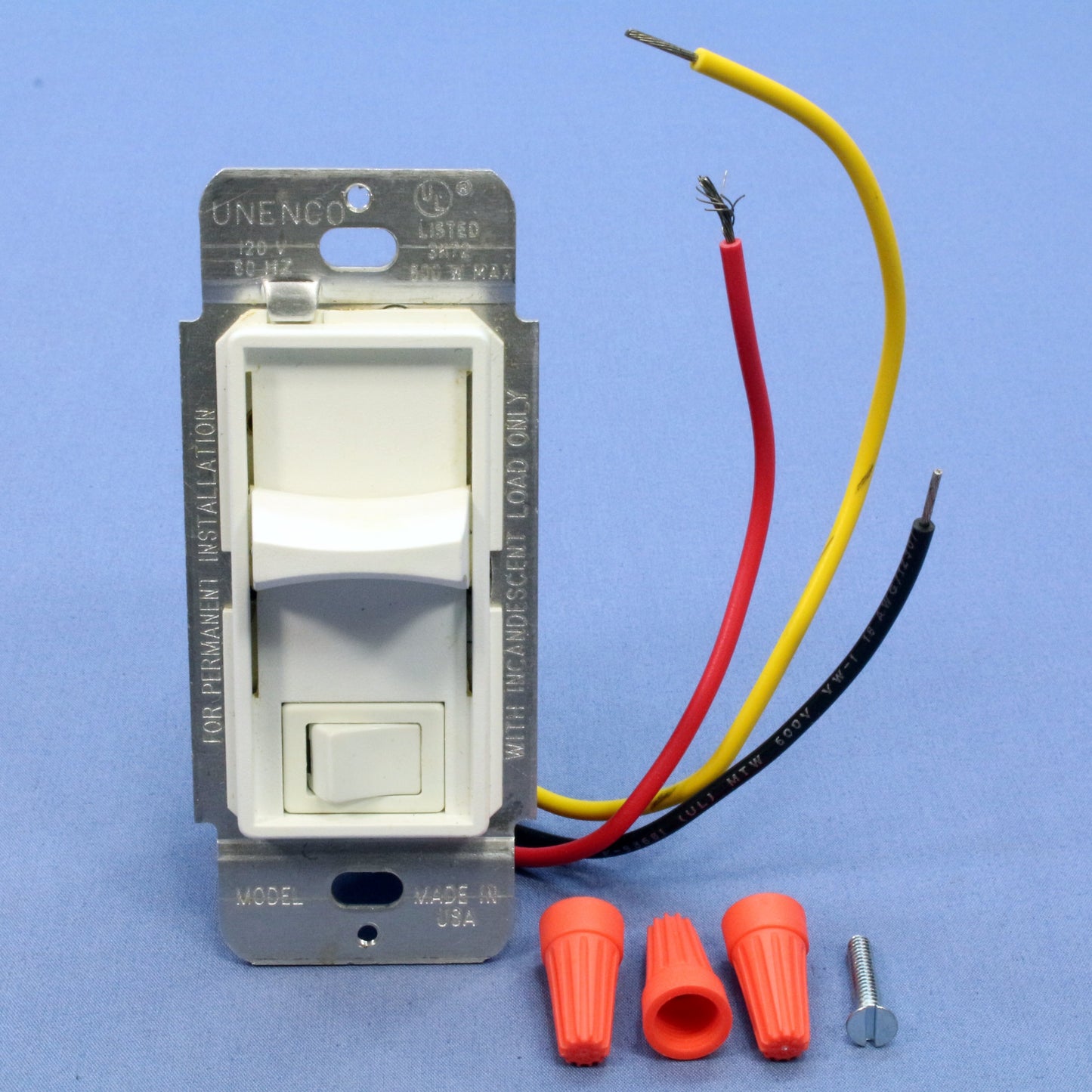 Hubbell 3-Way White 7400W Faded Preset Slide Dimmer Switch Incandescent Only