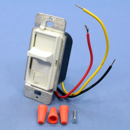 Hubbell 3-Way White 7400W Faded Preset Slide Dimmer Switch Incandescent Only