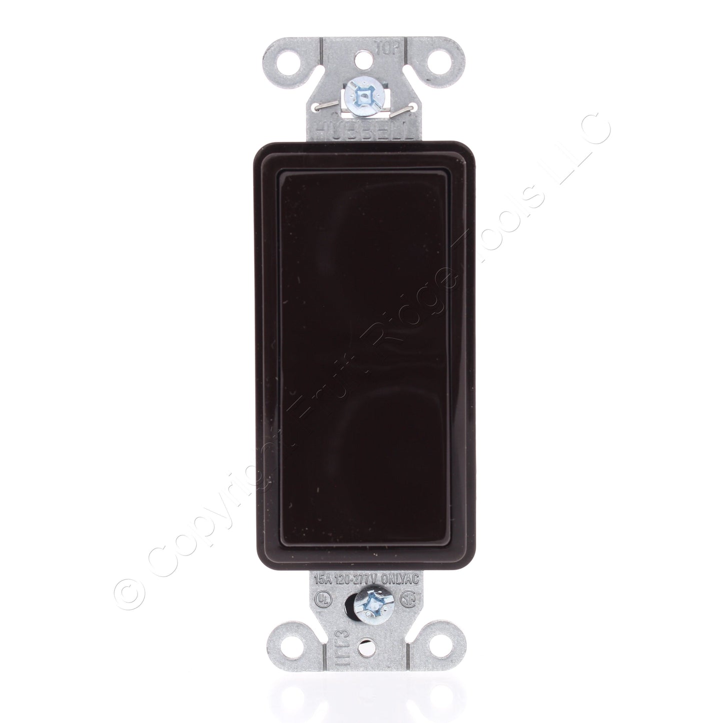 Hubbell 9803 Brown Commercial Grade Rocker Light Switch 3-Way 15A 120/277V