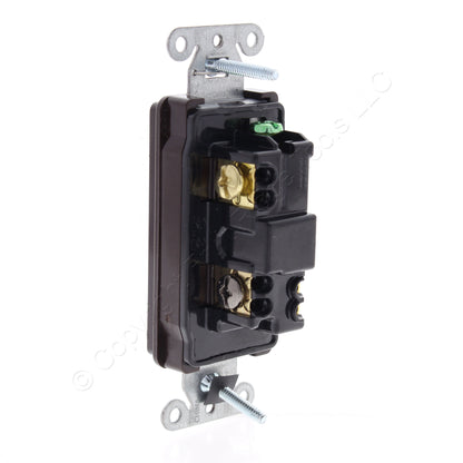 Hubbell 9803 Brown Commercial Grade Rocker Light Switch 3-Way 15A 120/277V