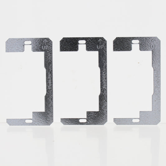 Hubbell #999X 2.25-in W x 4.25-in L Silver Steel Wall Plate Spacers 3-Pack