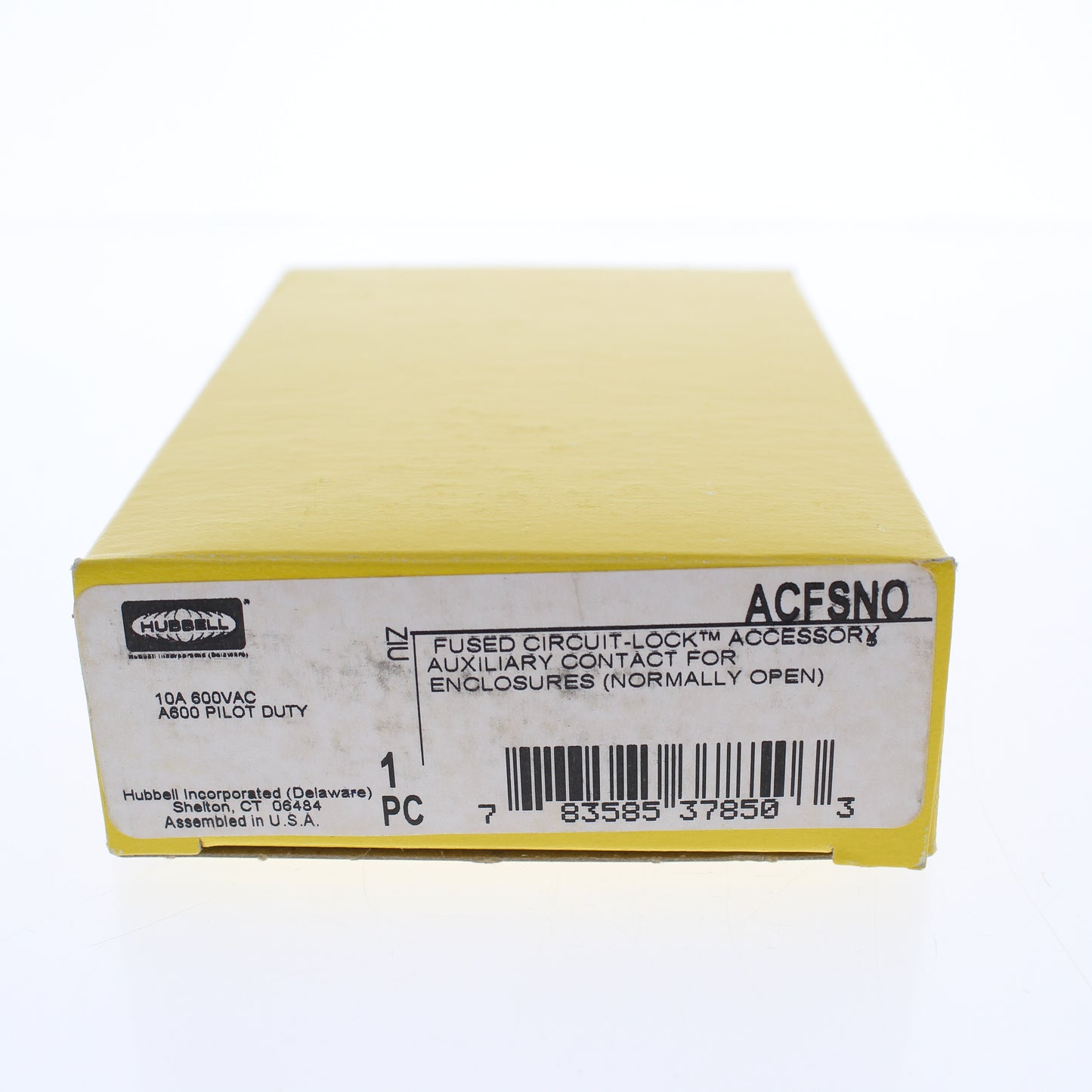 Hubbell ACFSNO Aux Contact Normally Open Circuit-Lock Fused Disconnect Switch