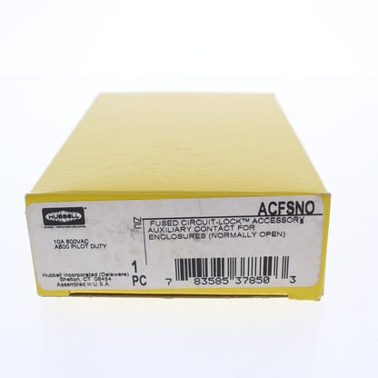Hubbell ACFSNO Aux Contact Normally Open Circuit-Lock Fused Disconnect Switch