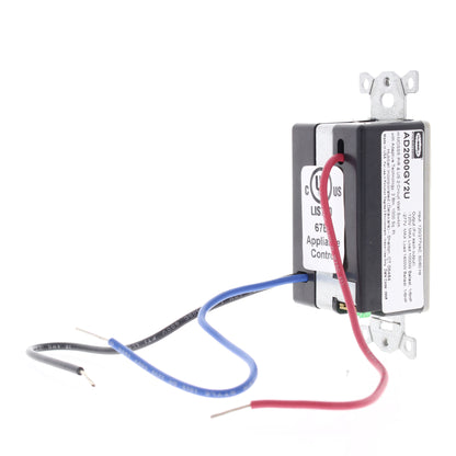 Hubbell Gray Occupancy Sensor Switch Adaptive PIR/US 2Circuit 120/277V AD2000GY2