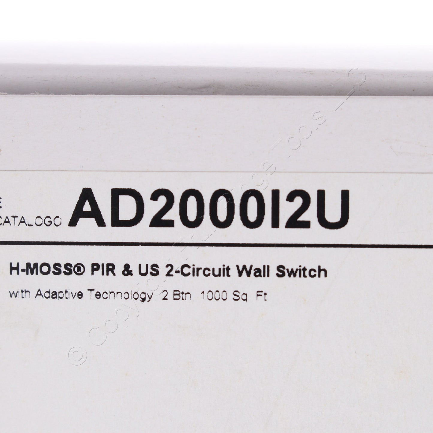 Hubbell AD2000I2U Ivory Occupancy Sensor Switch Adaptive PIR/US 2 Circuit