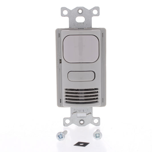 Hubbell Gray Vacancy Sensor Switch Adaptive PIR/US 120/277V 1000ft? AD2001GY1