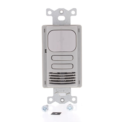 Hubbell AD2001GY22 Gray Vacancy Sensor Switch Adaptive PIR/US 2 Circuit